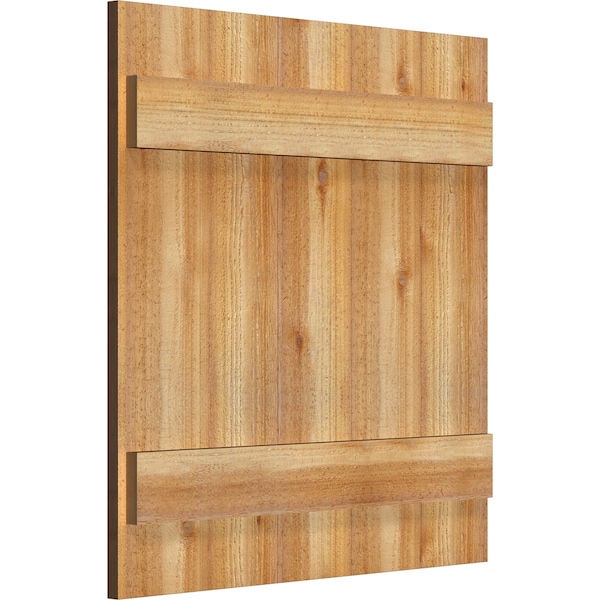 Joined Board-n-Batten Shutters, Rough Sawn Western Red Cedar, 26 7/8W X 28H